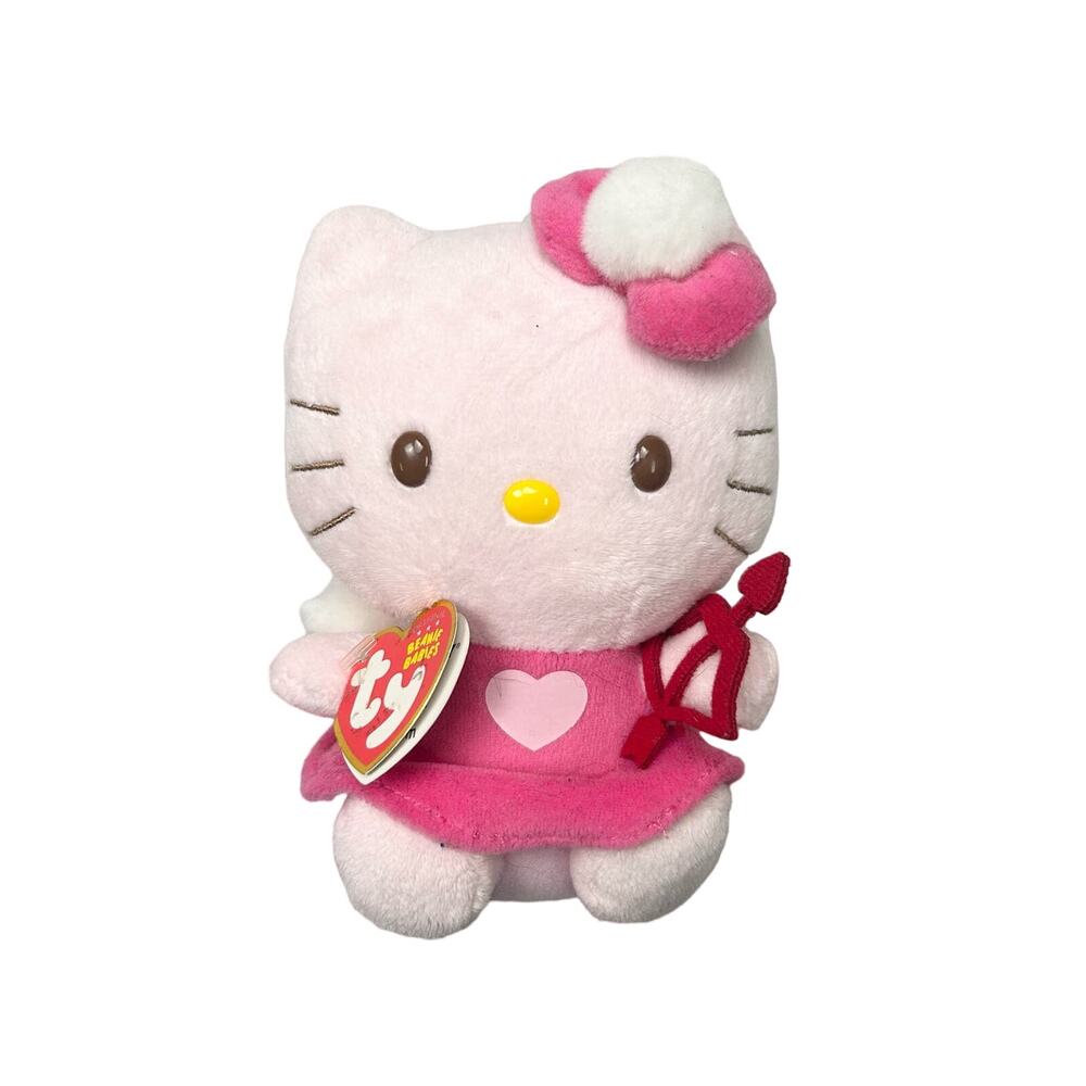 Y2k RARE NWT Hello Kitty Cupid beanie baby plushie